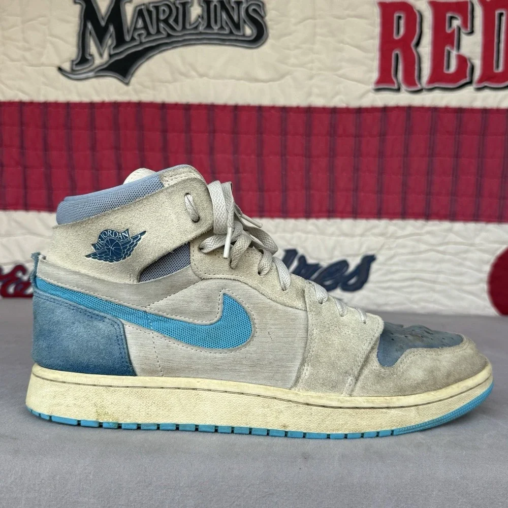 Size‎ 12 - Air Jordan 1 Zoom Comfort 2 High Dark Powder Blue